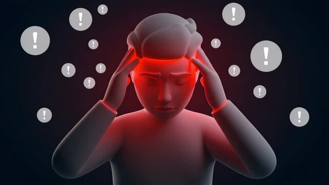 Headache illustration