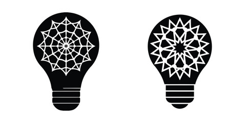 vector illustration of a light bulb idea concept