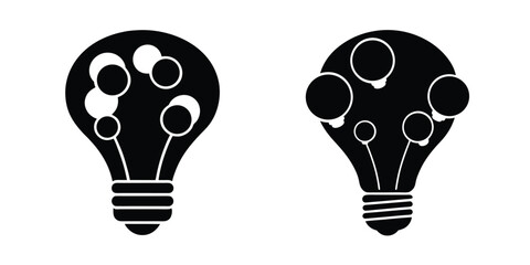 vector illustration of a light bulb idea concept