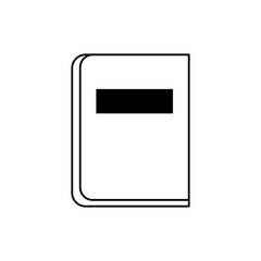 Black book vector illustration, can be used for icons, logos, etc.