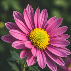 Obraz premium Pink Chrysanthemum Flower CloseUp Macro Photography of a Blooming Chrysanthemum