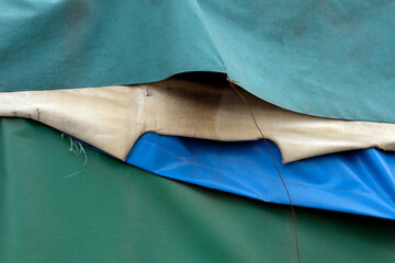 blue fabric texture