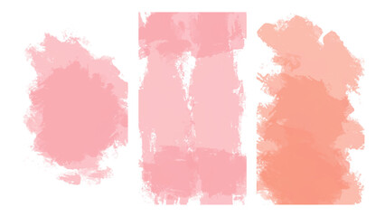 Set of pink watercolor background with copyspace for your design. vector.