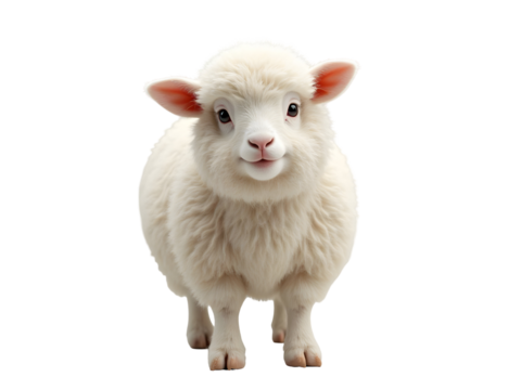 Sheep and lamb PNG file isolated on transparent background,
