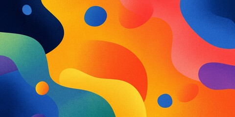 Abstract background with colorful waves and noise texture