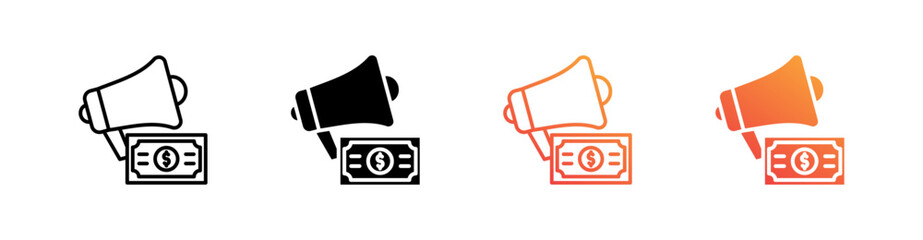 Bonus Multiple Style Icon Set Vector 