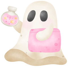 Cute Ghost Readers Clipart Set – Halloween Bookworm Bundle