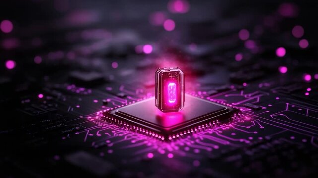 Binary Code on Microchip: Digital Innovation