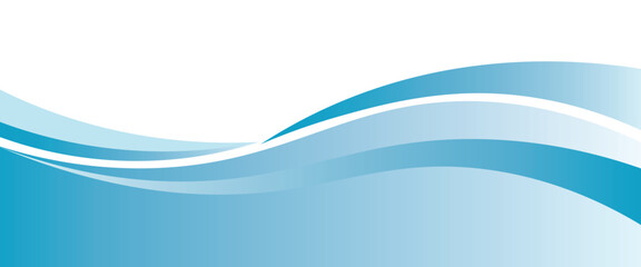 Blue and white business wave banner background. vector