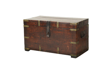 old wooden box isolated  Early 20th Century Merchants Box