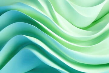 Fototapeta premium The image is a green and blue wave with a very smooth texture