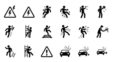 Safety Symbols Showing Potential Hazards