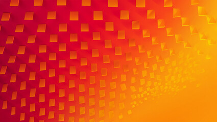 Abstract orange and red square pattern background