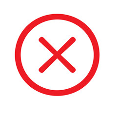 Obraz premium red cross icon