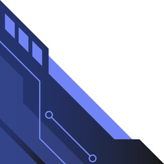 Gradient Futuristic Tech Corner