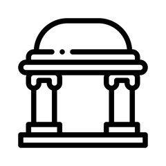 courthouse line icon