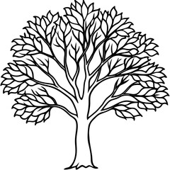 Obraz premium black and white tree