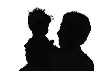 Happy grandparents Day silhouette of a grandparents 