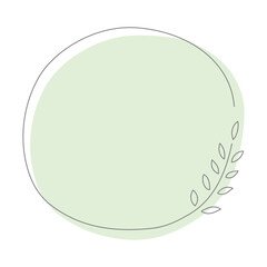 ナチュラルな植物フレーム