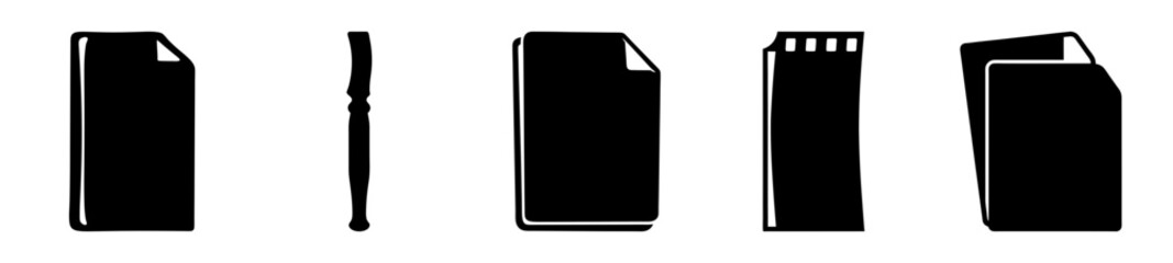 Office Supplies and Stationery Collection in a Minimalist Vector Style Illustration