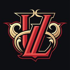 Creative Letter LV Logo Design Icon , LV Vector Logo Template