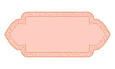 vector illustration Iranian Art Design Text Box Text Input Area Floral Vector Old Vintage Art 