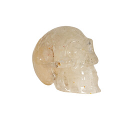 piece of cheese on white  Clear Stone Antique Chinese Figurines