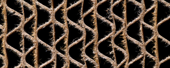 Corrugated cardboard macro close-up background pattern paper structure beige black patterns