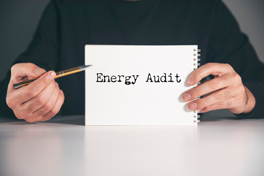 energy aduit text on notepad