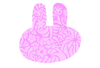 うさぎジャングルマーク素材