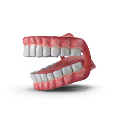 Human mouth isolated on transparent background
