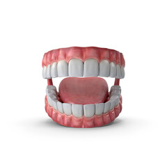 Human mouth isolated on transparent background