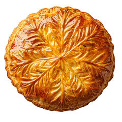 Galette des Rois Delight isolated on a white background.