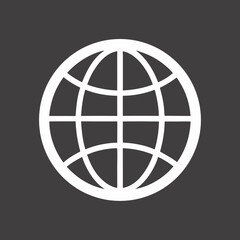 globe icon vector