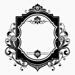 vintage floral frame
