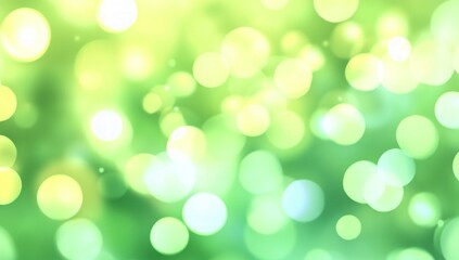 Obraz premium Abstract Bokeh Background In Green And Yellow