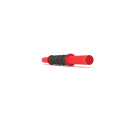 Muscle Massage Roller Stick with Red Handles isolated on transparent background