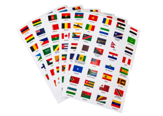 All national flags of the world. countries. Sticker flags of world countries
