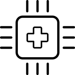 Artificial intelligence in healthcare icon