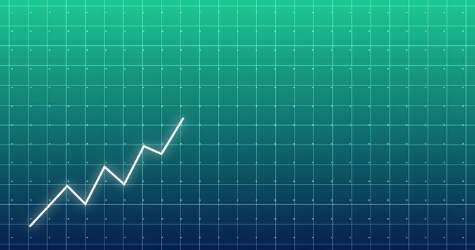 Business Sales growth chart overlay 4K. Creative design finance progress bar plotted line showing companies growth.Development diagram momentum trading. Stock price spike crypto chart.Presentation bg. - Powered by Adobe