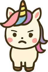 Fototapeta premium colorful unicorn head vector