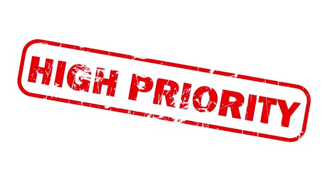 High Priority Stamp animation
