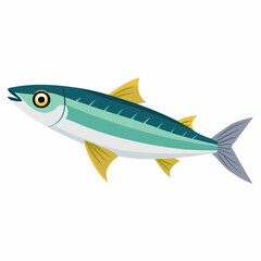Detailed vector illustration of anchovies featuring a realistic design on a clean white background suitable for various creative projects