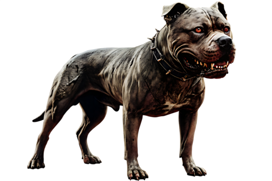   scary zombie dog isolated on white background PNG