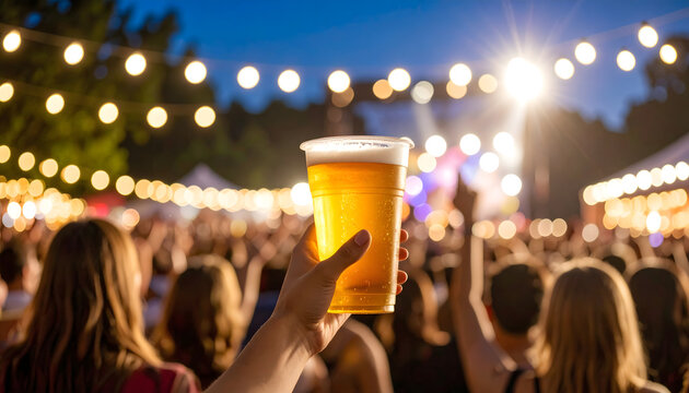 野外フェスとビール