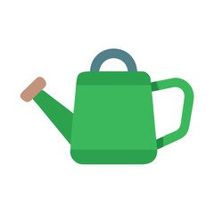 Obraz premium Green watering can with top handle