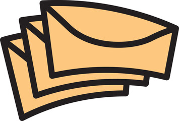 Multiple Send Email Icon, Multiple Envelope Symbol