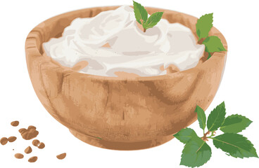 ice cream with mint