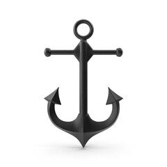 Old Ship Anchor isolated on transparent background