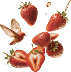 strawberry isolated on white